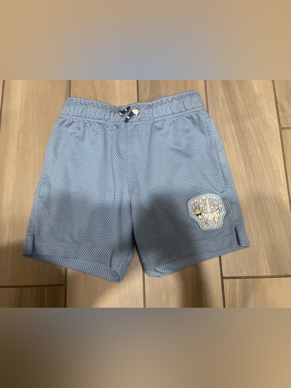 Kids Light Blue Shorts with Drawstring